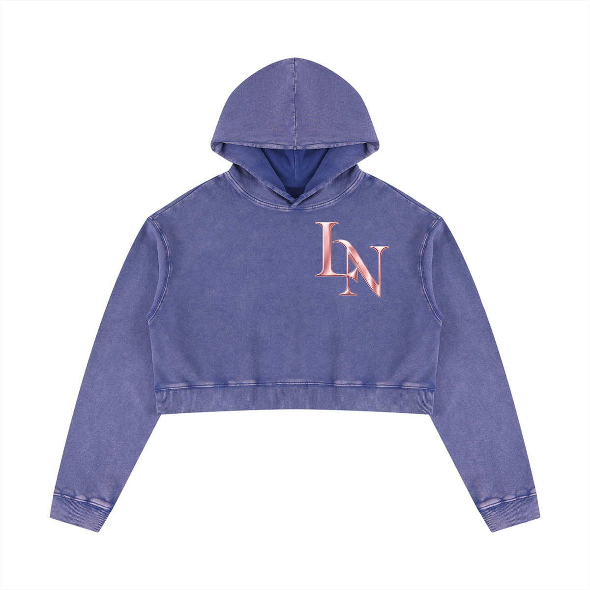Women’s Mineral Washed Crop LN Hoodie