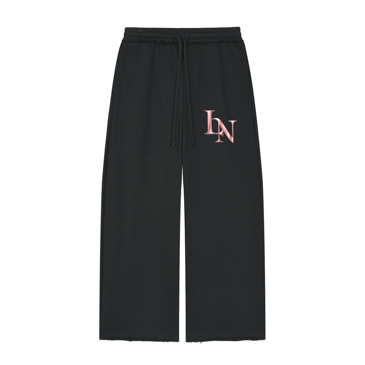 Women’s Wide Leg Raw Edge Sweatpants
