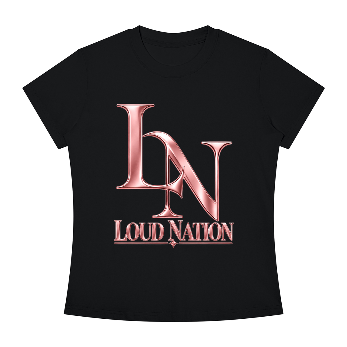 Women's Slim Fit Crewneck Loud Nation T-Shirt