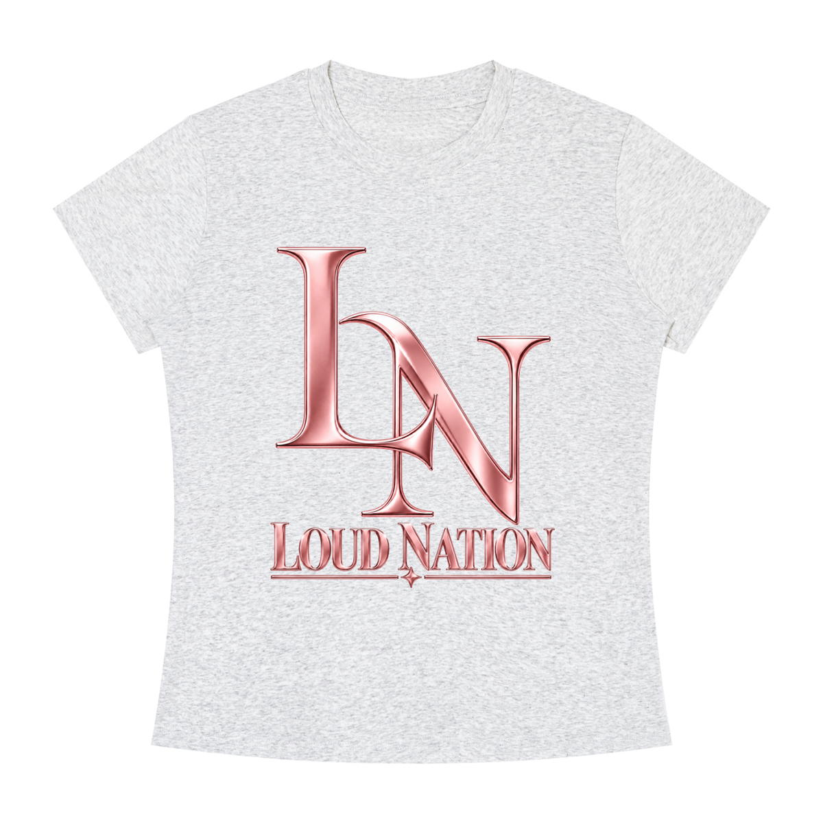 Women's Slim Fit Crewneck Loud Nation T-Shirt