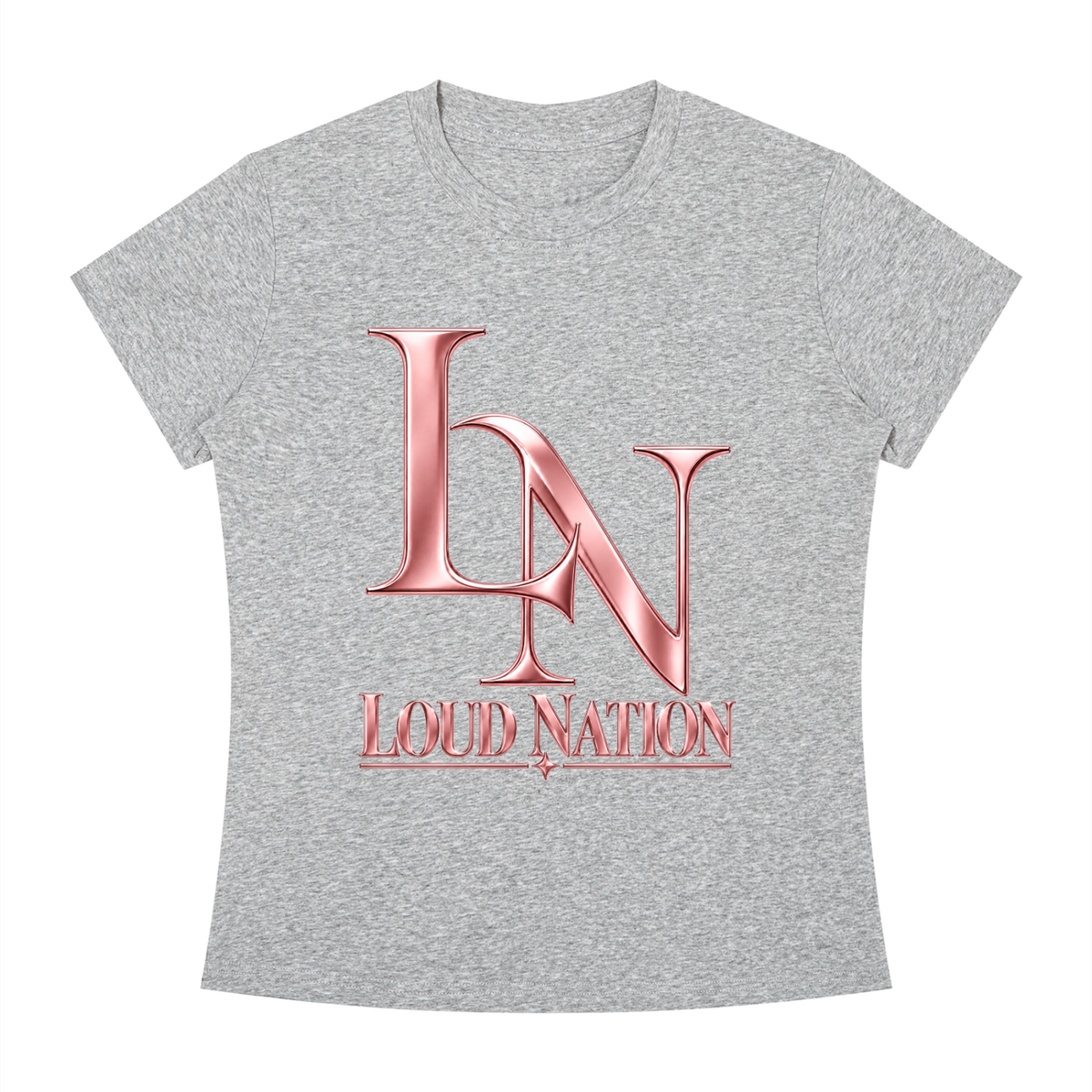 Women's Slim Fit Crewneck Loud Nation T-Shirt