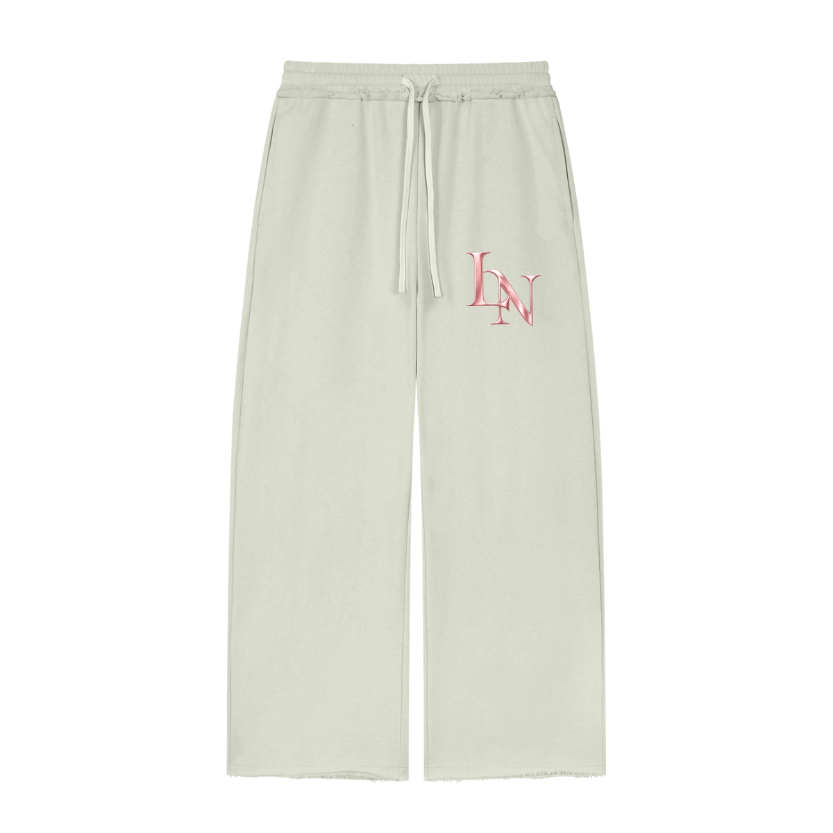 Women’s Wide Leg Raw Edge Sweatpants