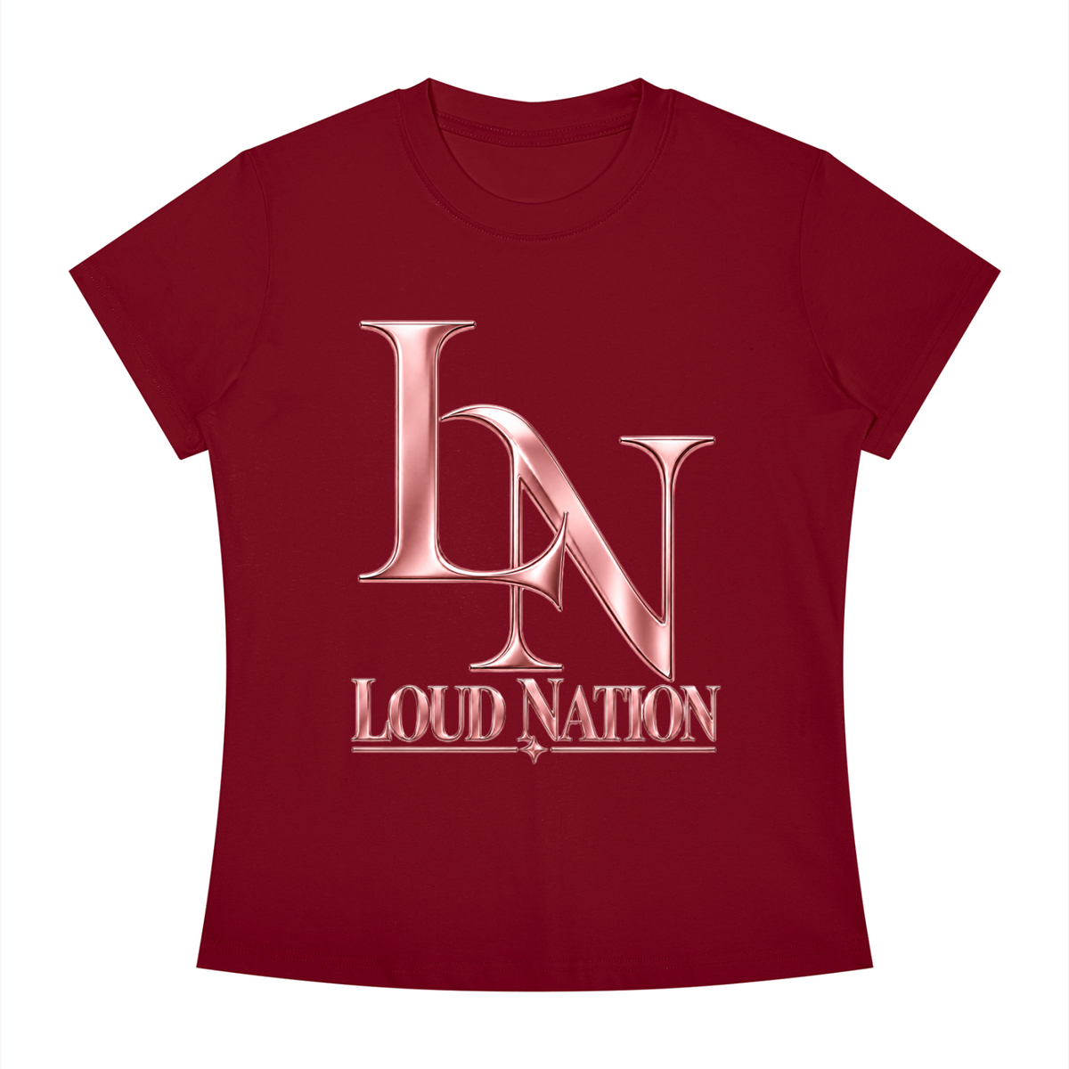 Women's Slim Fit Crewneck Loud Nation T-Shirt