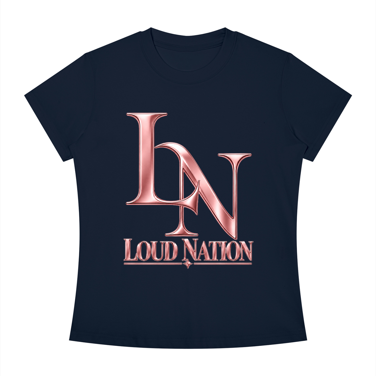 Women's Slim Fit Crewneck Loud Nation T-Shirt