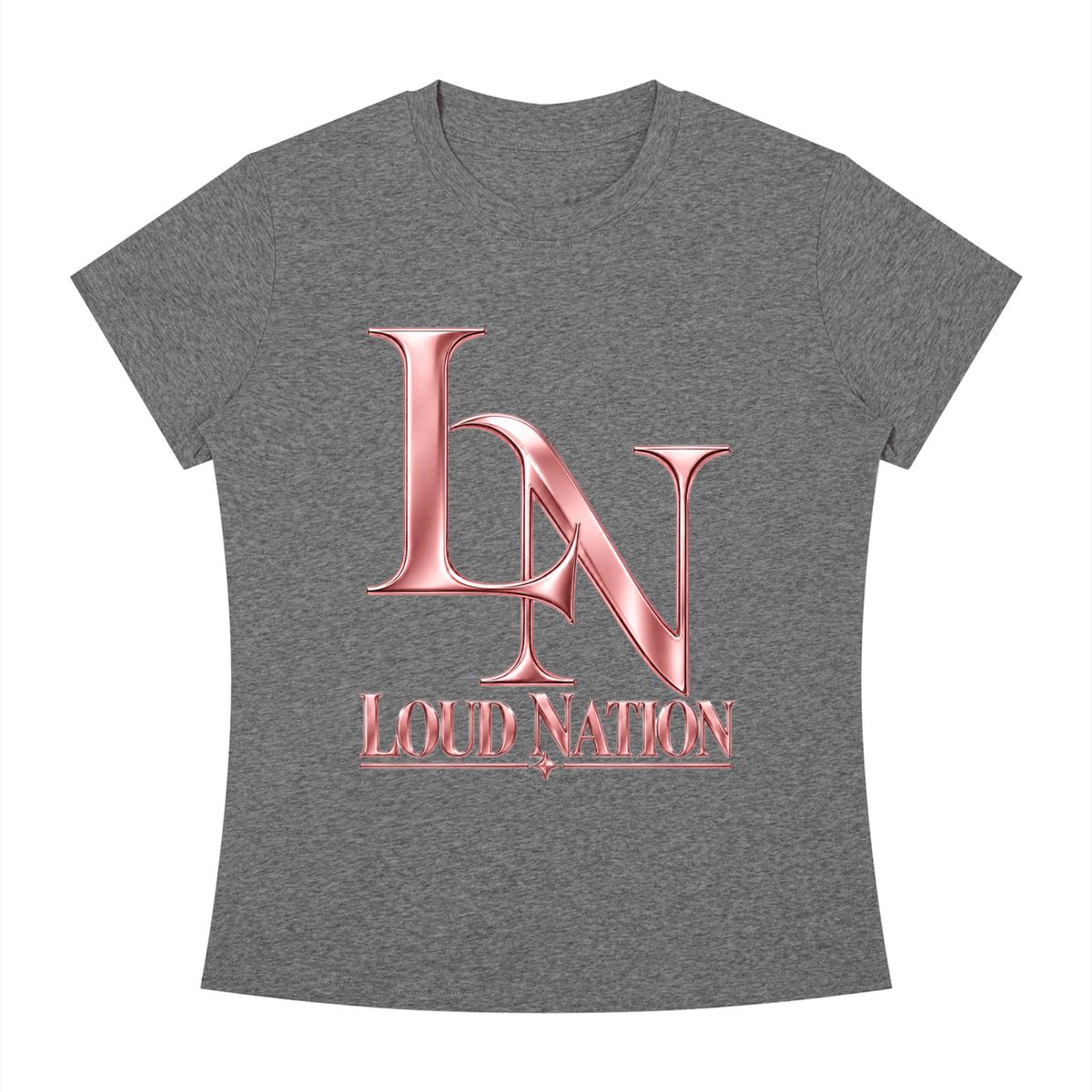 Women's Slim Fit Crewneck Loud Nation T-Shirt